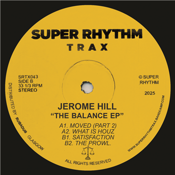 Jerome Hill - Balance EP - Super Rhythm Trax