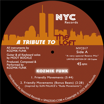 Kozmik Funk - A Tribute To The Loft - NYC RECORDS Kozmik Funk - A Tribute To The Loft - NYC RECORDS
