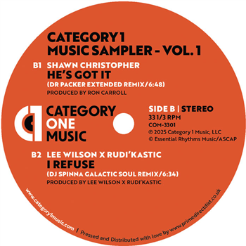 Terry Dexter / Ed Ramsey / Shawn Christopher / Lee Wilson - Category 1 Music Sampler - Vol. 1 - Category 1