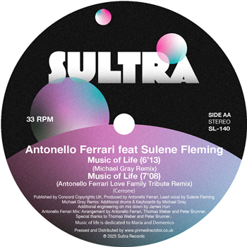 Michael Gray / Antonello Ferrari Featuring Tatiana Owens & Sulene Fleming - Season High / Music of Life - Remixes - Sultra Records Michael Gray / Antonello Ferrari Featuring Tatiana Owens & Sulene Fleming - Season High / Music of Life - Remixes - Sultra Records