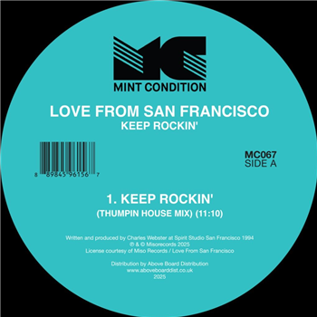 Love From San Francisco - Keep Rockin (Incl. Unreleased Mixes) - MINT CONDITION