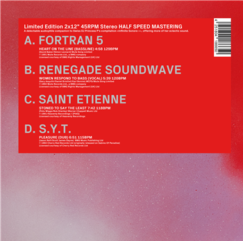 Fortran 5, Renegade Soundwave, Saint Etienne, S.Y.T. - Shave Your Tongue - 2x12" - Princess P