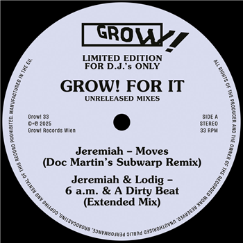 Grow! For It - Unreleased Mixes - VA - Grow! Grow! For It - Unreleased Mixes - VA - Grow!
