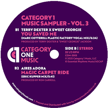 Category 1 Music Sampler - Vol. 3 - Dedicated To The Memory Of Ron Carroll - VA - Category 1 Category 1 Music Sampler - Vol. 3 - Dedicated To The Memory Of Ron Carroll - VA - Category 1