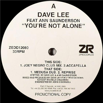 Dave Lee - Youre Not Alone - Z RECORDS