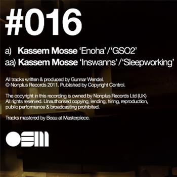 Kassem Mosse - Enoha EP - Nonplus+ Records