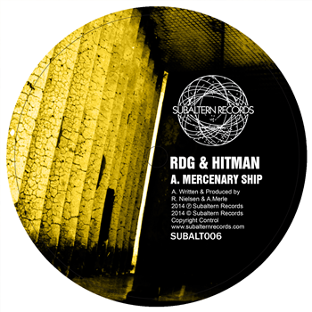 RDG & Hitman - Mercenary Ship EP - Subaltern Records