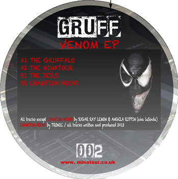 Angela Rippin aka luSINda/Suga Ray Lemon/Tronic - Venom EP - Gruff  Records