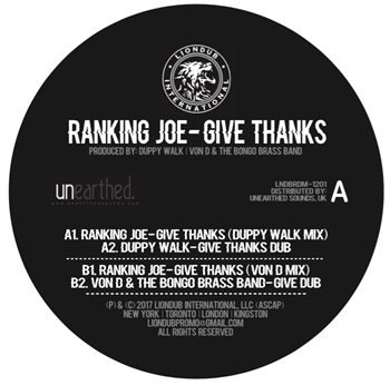 Ranking Joe - Give Thanks - Lion Dub