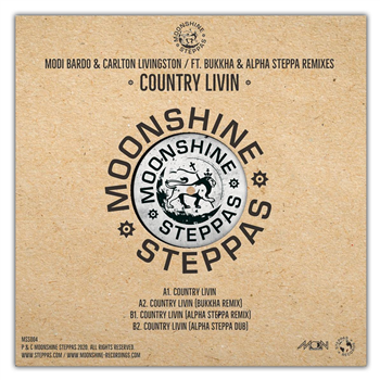 Modi Bardo & Carlton Livingston / Alpha Steppa / Bukkha - Country Living [ltd. edition / label sleeve] - Moonshine Recordings