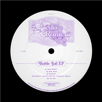 Alfredo Romero - Bottle Job EP (Includes remix from Interplanetary Criminal) - Dansu Discs Alfredo Romero - Bottle Job EP (Includes remix from Interplanetary Criminal) - Dansu Discs