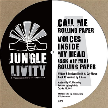 ROLLING PAPER / BONE MAN - CALL ME EP - Junglelivity ROLLING PAPER / BONE MAN - CALL ME EP - Junglelivity