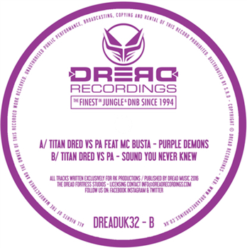 Titan Dred - Purple Demons EP - Dread Records UK