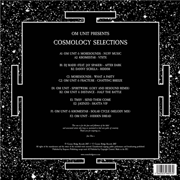 Om Unit Presents Cosmology Selections (3 X LP) - Cosmic Bridge Records