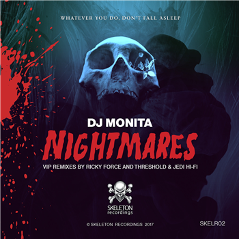 DJ Monita - Nightmares VIP Mixes - Smoke Effect Transparent Vinyl - SKELETON RECORDINGS