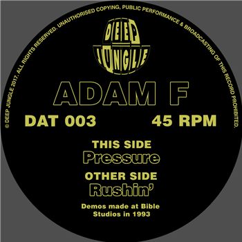 Adam F - (One Per Person) - Deep Jungle Records