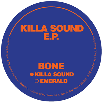 Bone - Killa Sound EP [Ltd 25 Copies] Crystal Clear 12" Vinyl Hand Cut & Numbered - Broken Audio Recordings