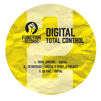 Digital - Total Control LP Pt. 2 (Yellow Vinyl) - Function Records
