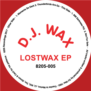 DJ Wax - Lostwax EP [Red 12" Vinyl] - (One Per Person) - 8205 Recordings