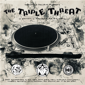 The Triple Threat LP - Va (3 X LP) - Kniteforce Records