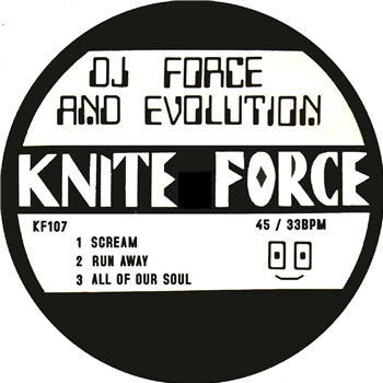 Dj Force & The Evolution ‘Scream’ EP - BLUE vinyl - Kniteforce Records