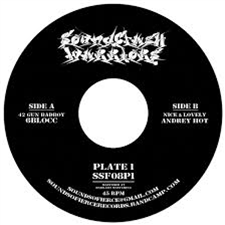 6BLOCC / ANDREY HOT - 42 GUN BADBOY / NICE & LOVELY (Big Hole Yellow Vinyl) - SOUNDCLASH WARRIORS