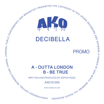 AKO10 Series Presents: Decibella [Limited 10" Blue Sparkle Vinyl] - AKO Beatz