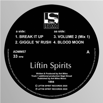 Liftin Spirits - Break it Up/Giggle N Rush/Vol 2 (Mix 1)/Blood Moon (1994) - Liftin Spirits Records