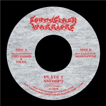SOUNDCLASH WARRIORS - JAH CONDAH/SHAKA-ITCHI (Big Hole Red Vinyl) - Sound So Fierce Records SOUNDCLASH WARRIORS - JAH CONDAH/SHAKA-ITCHI (Big Hole Red Vinyl) - Sound So Fierce Records