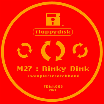 M27 - Rinky Dink 7" Red Flexidisc - Floppy Disk