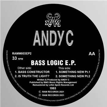 Andy C - Bass Logic E.P.  (1993) - Liftin Spirit Records / Ram Records
