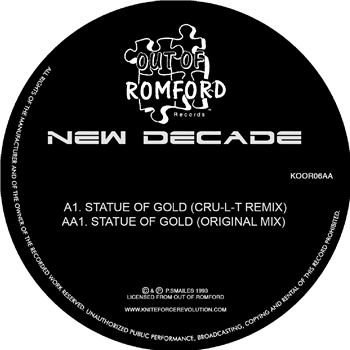 New Decade - Statue of Gold EP - Kniteforce/ Out Of Romford Records