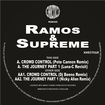 Ramos & Supreme - The Journey / Crowd Control Remixed EP - Kniteforce/ Hectic Records