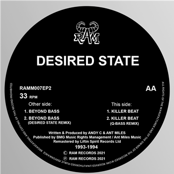 Desired State Beyond Bass / Killer Beat - Liftin Spirit Records / Ram Records