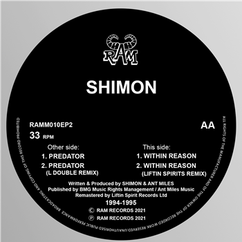 Shimon - The Predator / Within Reason (1994/95) - Liftin Spirit Records/Ram Records
