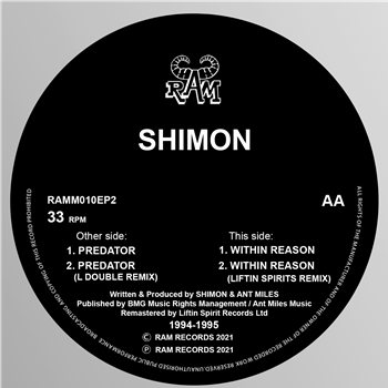 Shimon - The Predator / Within Reason (1994/95) - Liftin Spirit Records/Ram Records Shimon - The Predator / Within Reason (1994/95) - Liftin Spirit Records/Ram Records