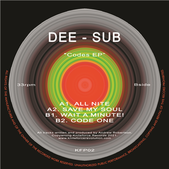 Dee Sub - Codes EP - Kniteforce / Prime Records