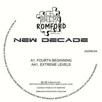 New Decade - Fourth Beginnings EP - Kniteforce / Out Of Romford Records