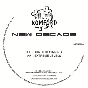 New Decade - Fourth Beginnings EP - Kniteforce / Out Of Romford Records New Decade - Fourth Beginnings EP - Kniteforce / Out Of Romford Records