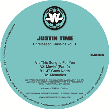 Justin Time - Unreleased Classics Vol. 1 EP - Kniteforce / Just Another Label