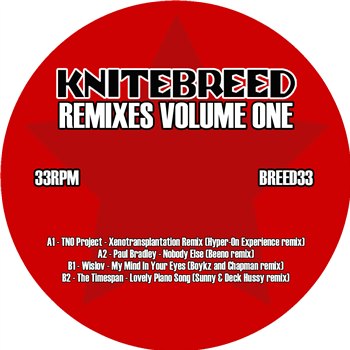 Various Artists - Knitebreed Remixes Volume One EP (Red Vinyl) - Kniteforce / Knitebreed Records