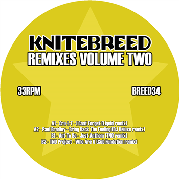 Various Artists - Knitebreed Remixes Volume Two EP (Yellow Vinyl) - Kniteforce / Knitebreed Records