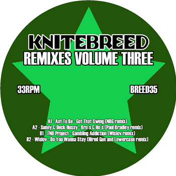 Various Artists - Knitebreed Remixes Volume Three EP (Green Vinyl) - Kniteforce / Knitebreed Records