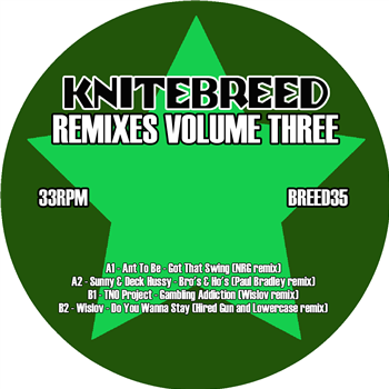 Various Artists - Knitebreed Remixes Volume Three EP (Green Vinyl) - Kniteforce / Knitebreed Records Various Artists - Knitebreed Remixes Volume Three EP (Green Vinyl) - Kniteforce / Knitebreed Records