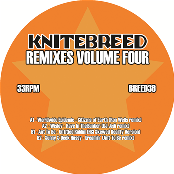 Various Artists - Knitebreed Remixes Volume Four EP (Orange Vinyl) - Kniteforce / Knitebreed Records