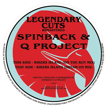 Spinback & Q Project - Rikers Island EP - Kniteforce / Legendary Records Spinback & Q Project - Rikers Island EP - Kniteforce / Legendary Records