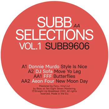 Various Artists - SUBB SELECTIONS VOL.1 - Straight Up Breakbeat