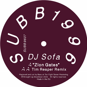 DJ Sofa - Zion Gates (Incl. Tim Reaper Remix) (Transparent
Red & Black Vinyl) - Straight Up Breakbeat