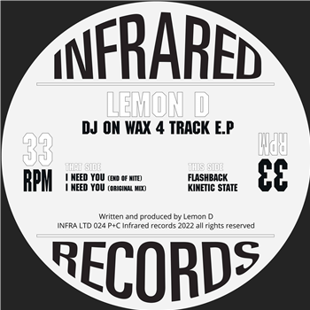 Lemon D - DJ On Wax 4 Track EP - Infrared Records