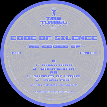 Code of Silence - Re-Coded EP (BLUE VINYL) - Time Tunnel Recordings